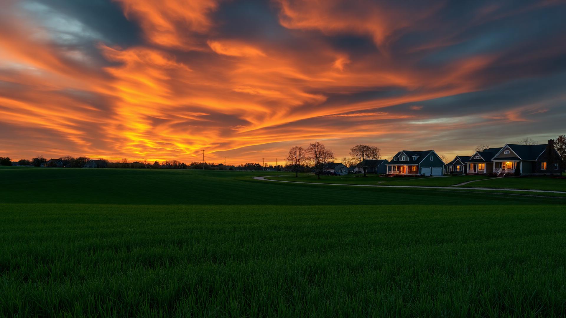 Metro East Illinois at golden hour